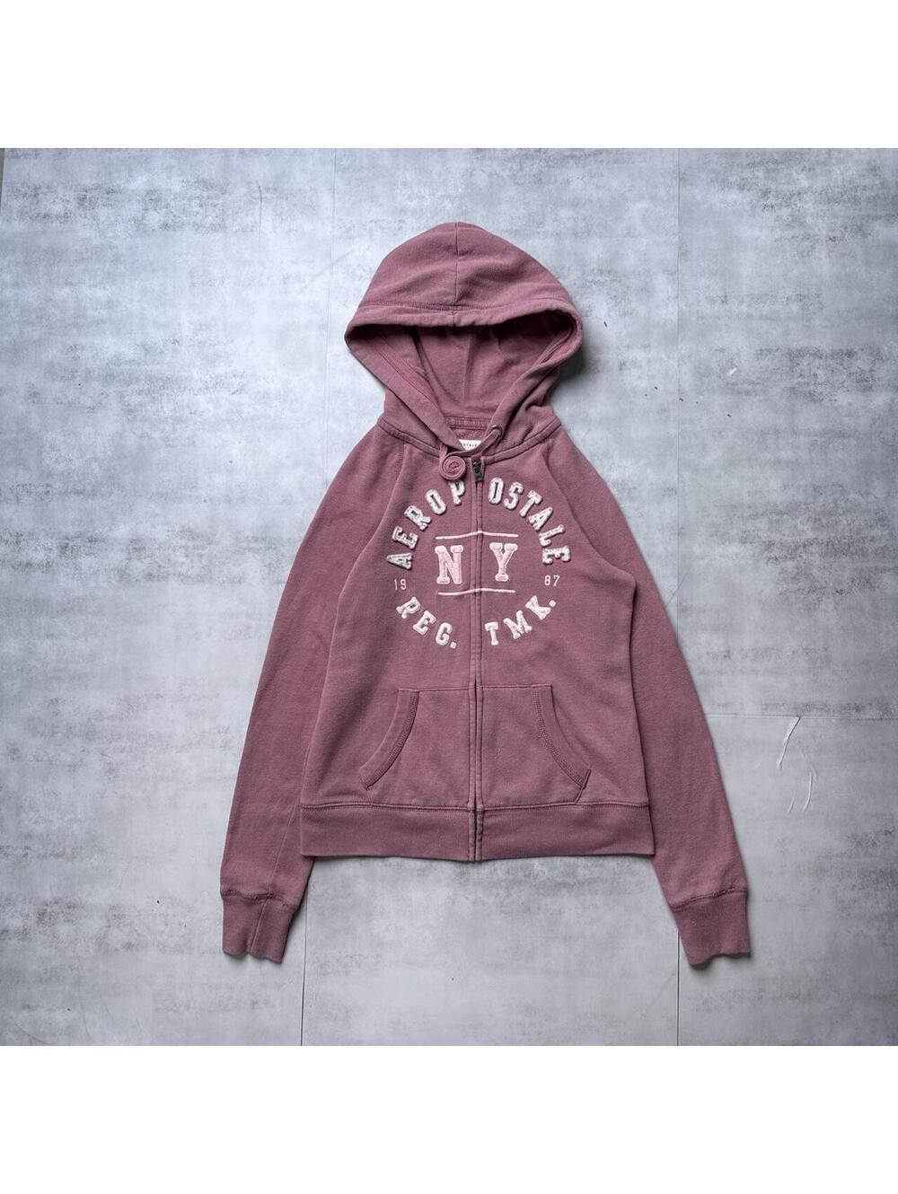 Y2K Aeropostale New York 00s Pink Zip Up Jacket